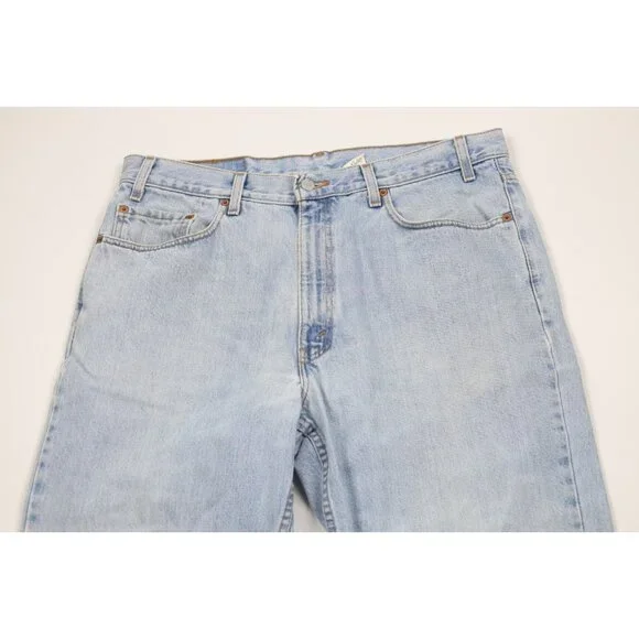 Vintage Y2K 2000 Levis 550 Mens 36x30 Distressed Relaxed Fit Denim Jeans USA